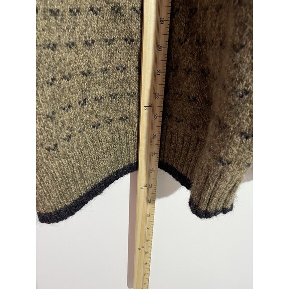 Vtg Woolrich Sweater Mens L Birds Eye Wool Knit Crewneck 90s Preppy Grandpacore - Picture 10 of 11